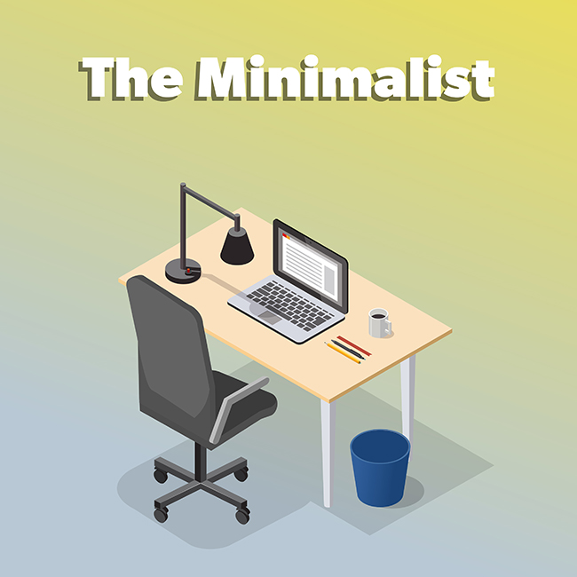 The minimalist's desk