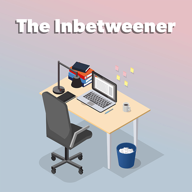 The inbetweener's desk